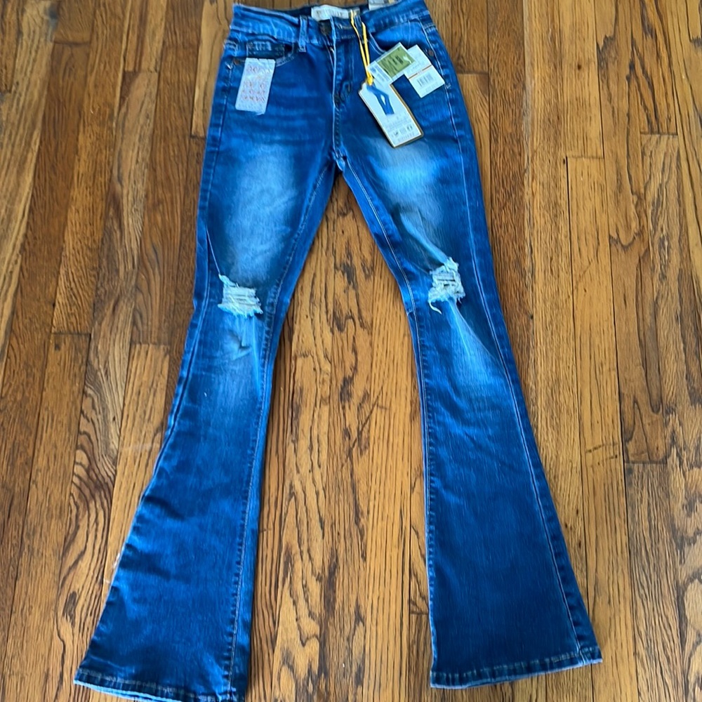 High rise flare jeans